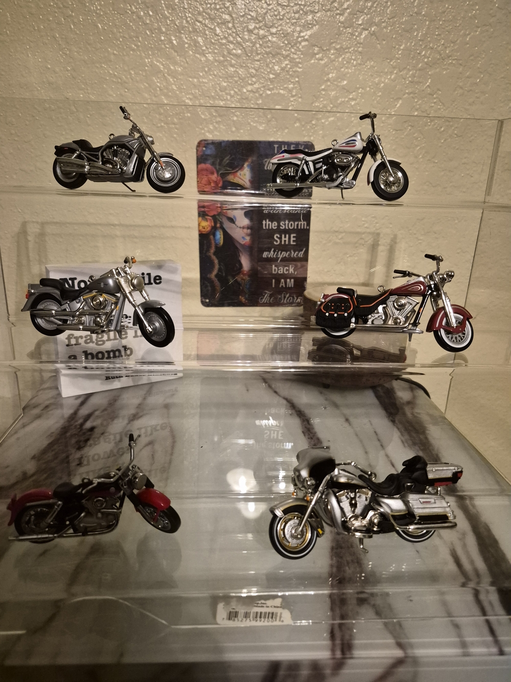 Harley Davidson Hallmark Miniature Motorcycle Ornament Lot